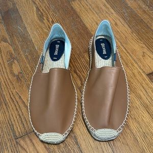 Soludos Men’s Original Dali Brown Leather Espradilles Shoes Size 11 US